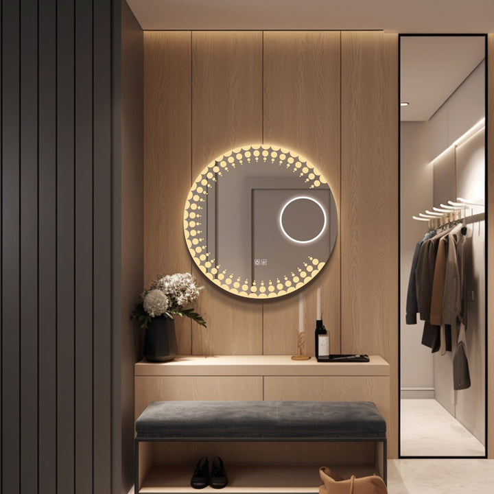 Orbit - LED Round Entryway Mirror