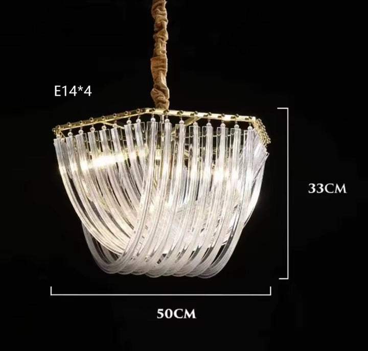 Crystal Curve Chandelier
