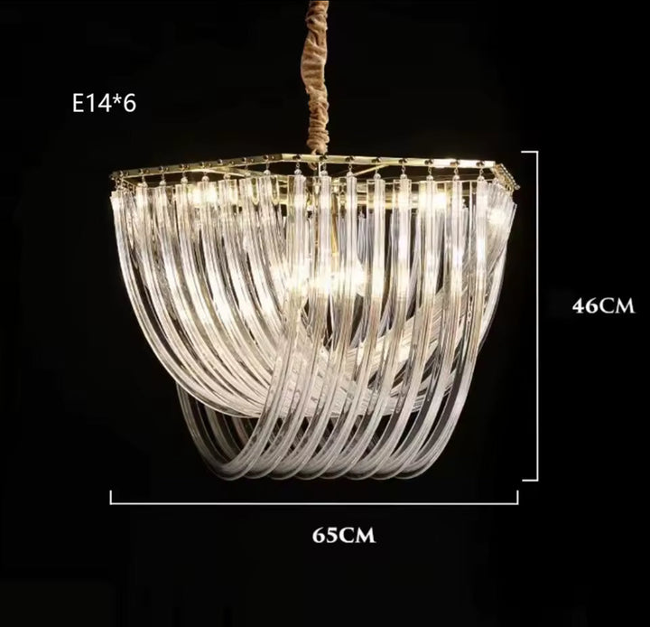Crystal Curve Chandelier