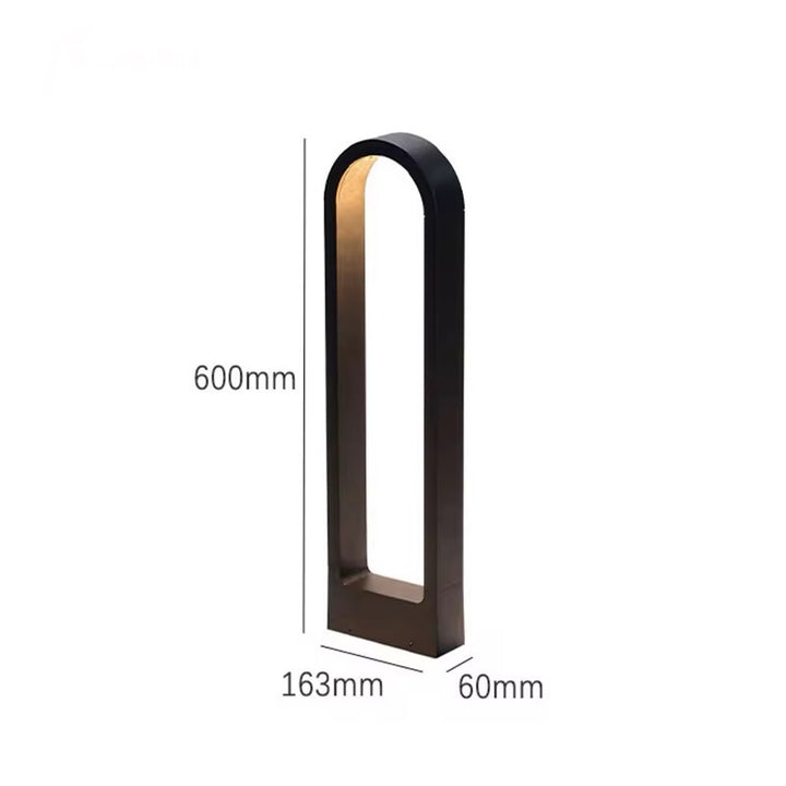 Modern Geometric Outdoor Bollard Light