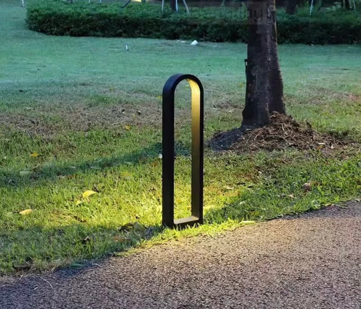 Modern Geometric Outdoor Bollard Light