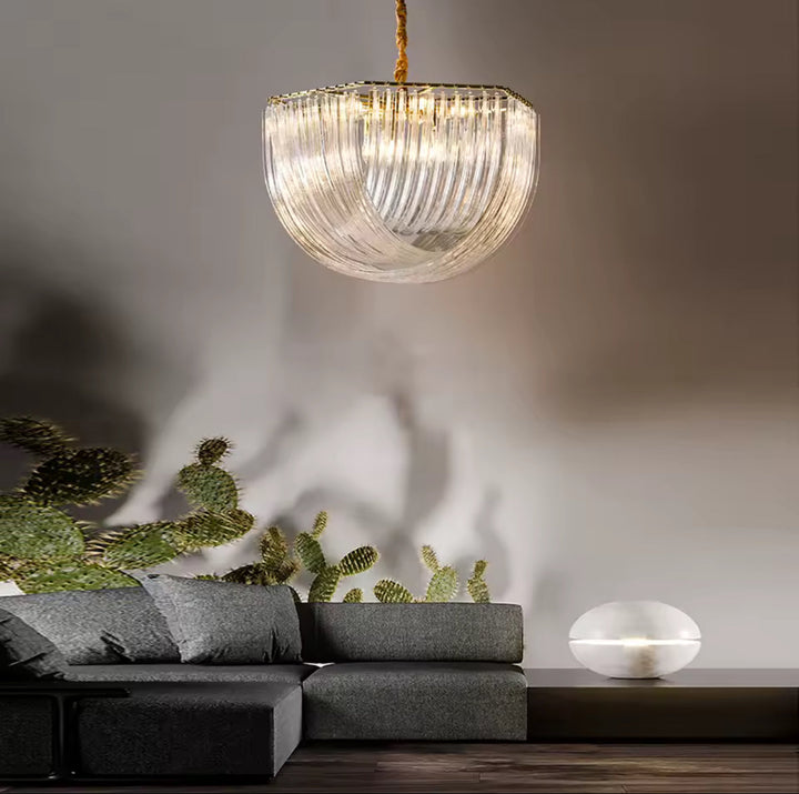 Crystal Curve Chandelier