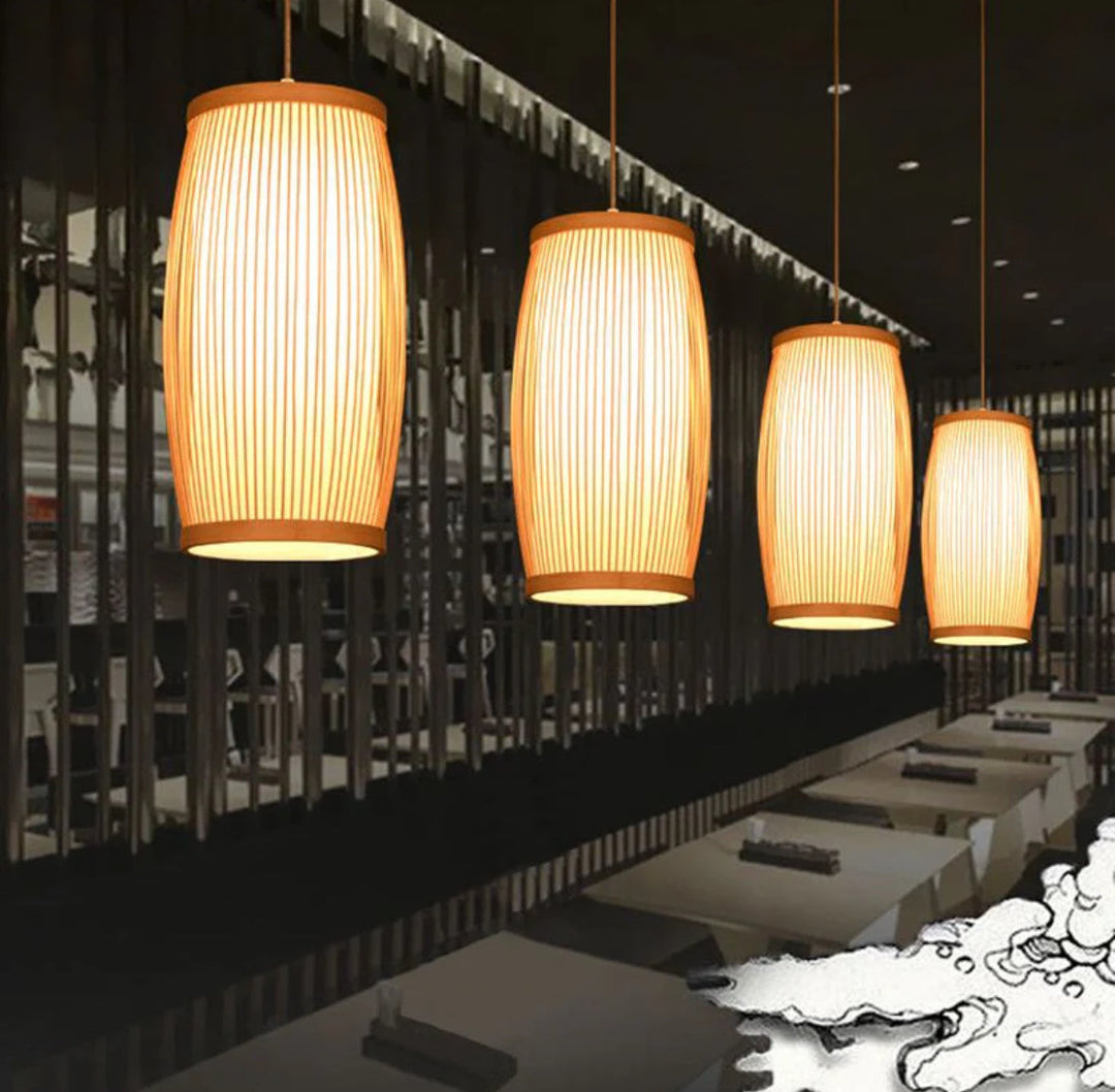 Rustic Bamboo Wall Light