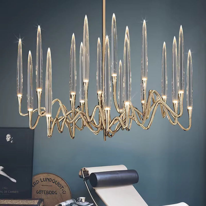 Crystal Wave Chandelier