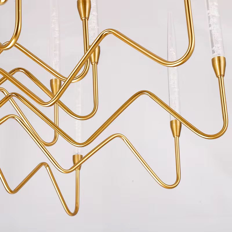Crystal Wave Chandelier