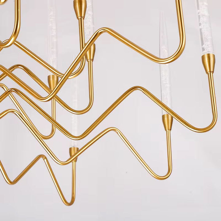 Crystal Wave Chandelier