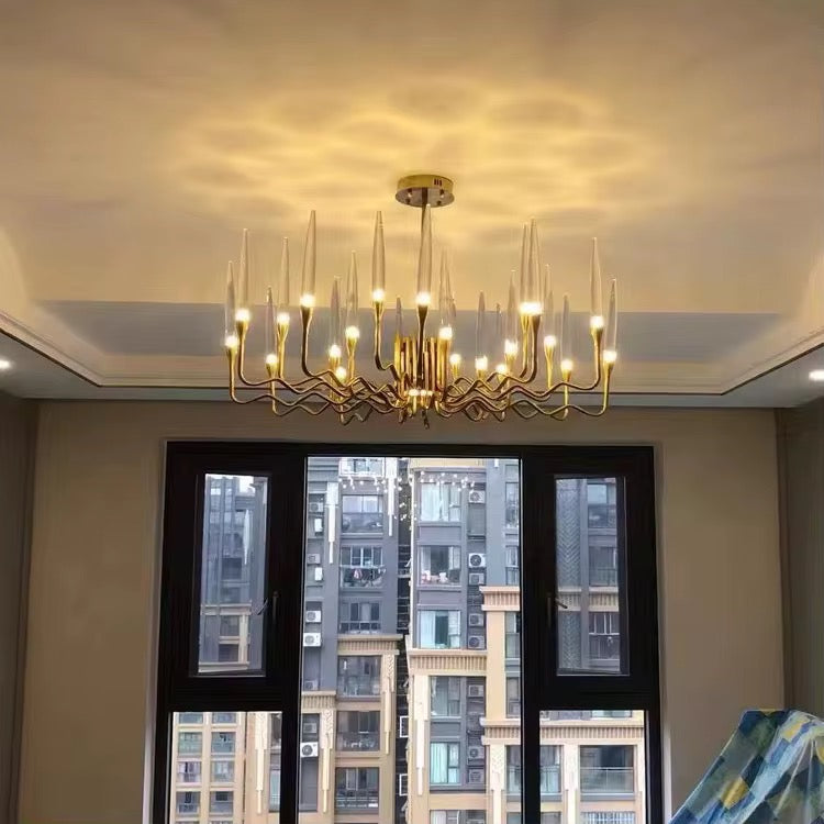 Crystal Wave Chandelier