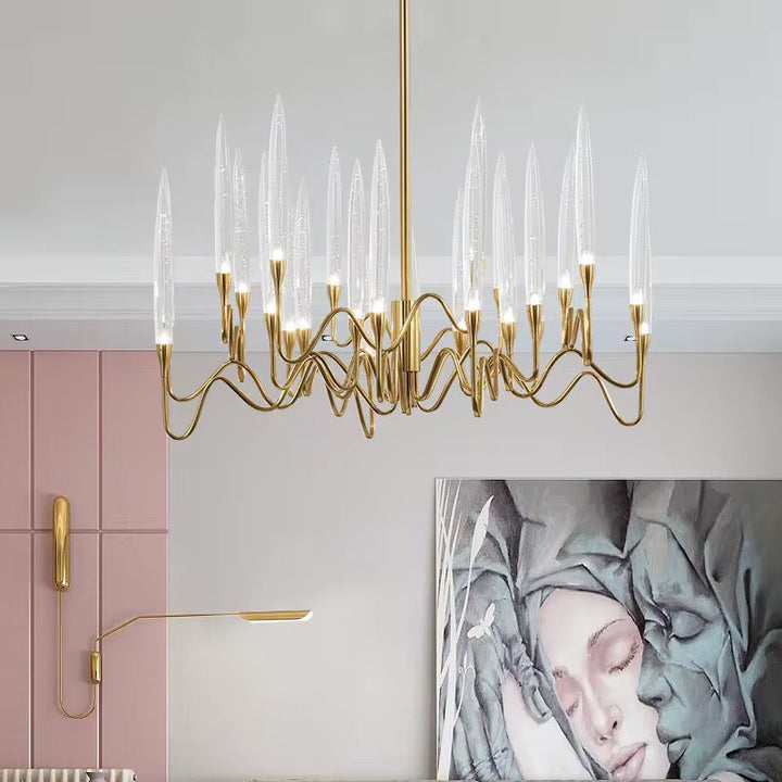 Crystal Wave Chandelier