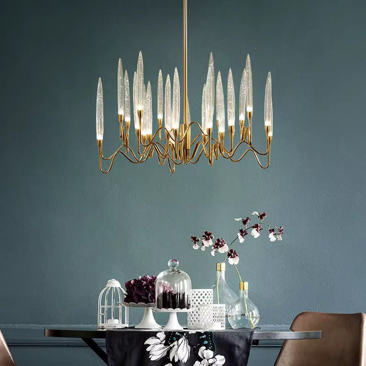 Crystal Wave Chandelier