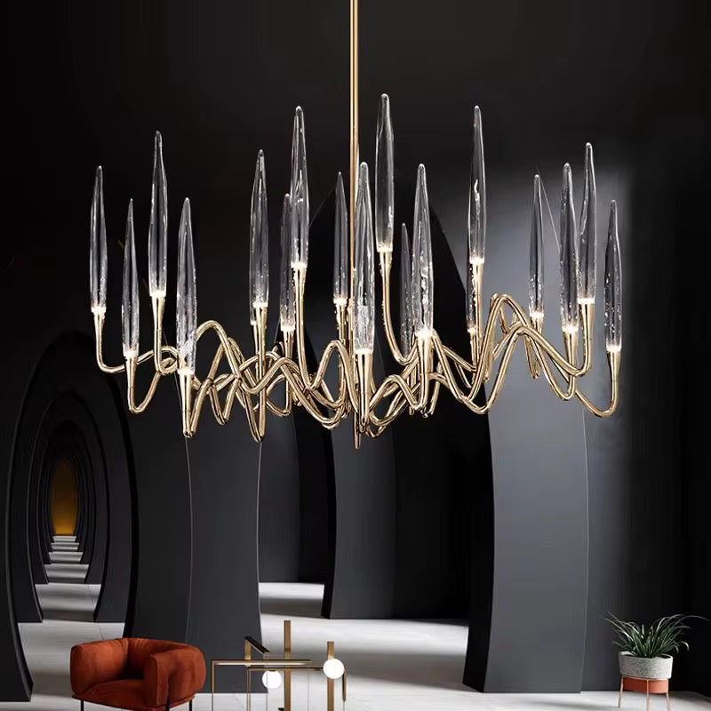 Crystal Wave Chandelier