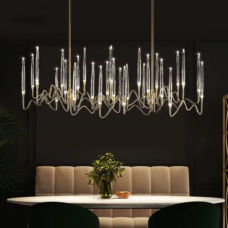 Crystal Wave Chandelier