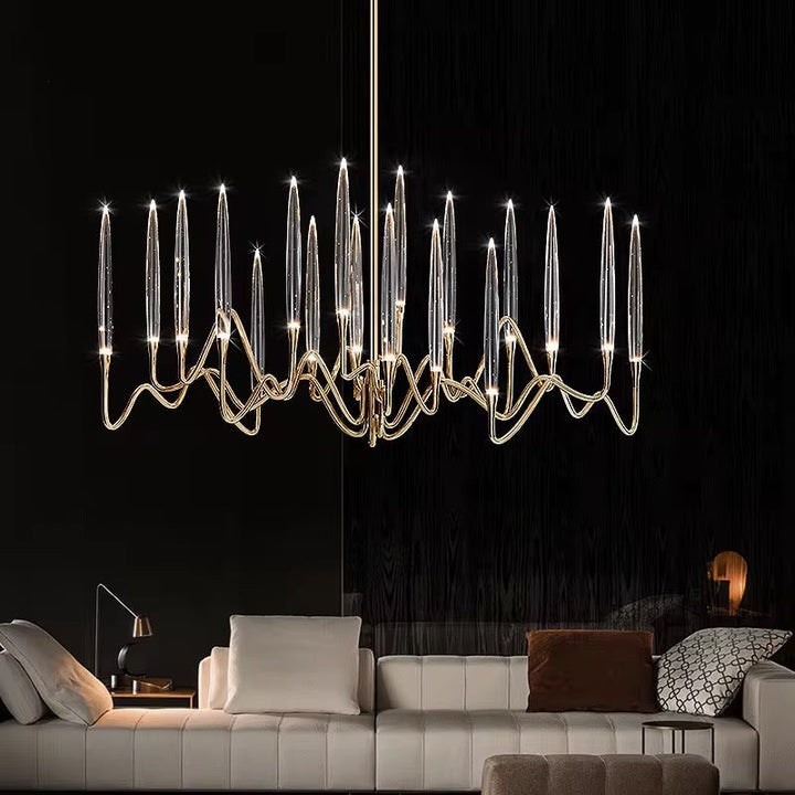 Crystal Wave Chandelier