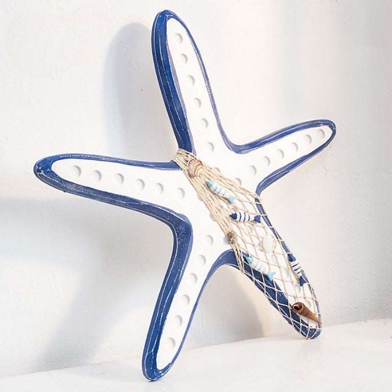 Hanging Starfish Wall Decor - Nautical Resin Decorations