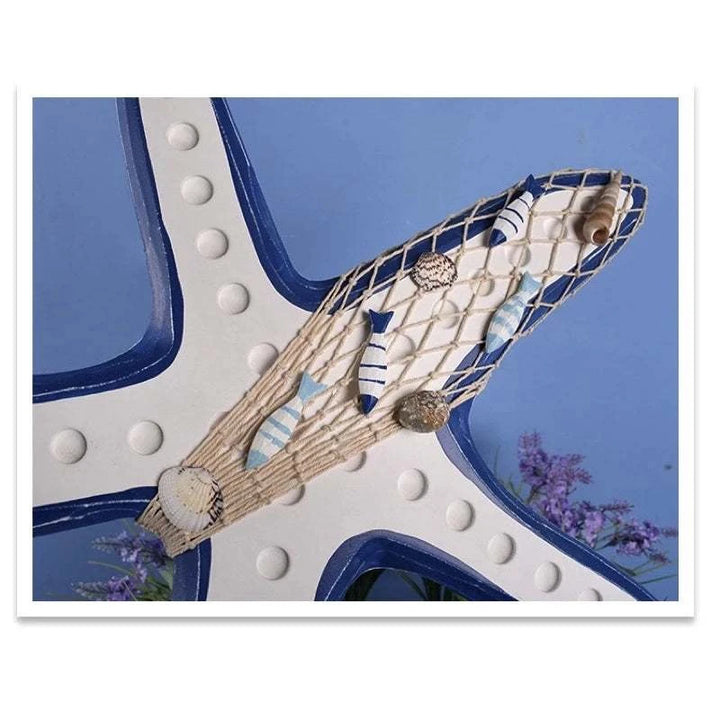 Hanging Starfish Wall Decor - Nautical Resin Decorations