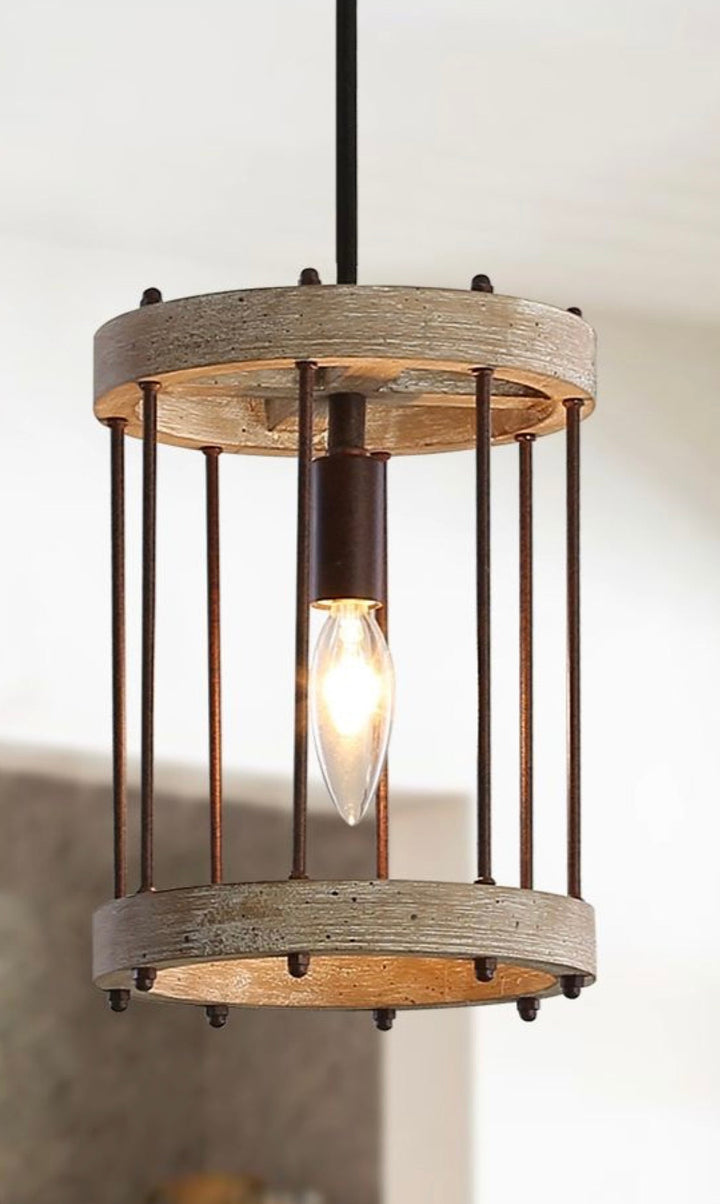 Rustic Cage Pendant Light