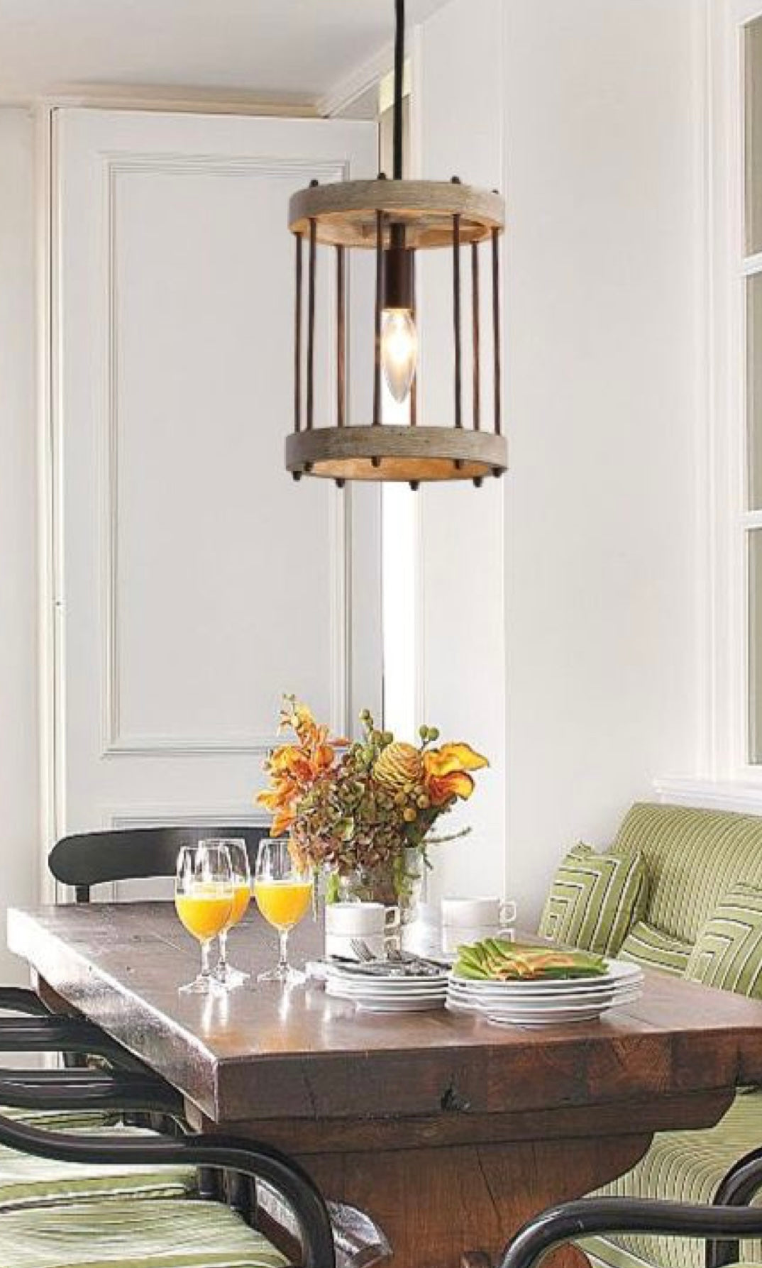 Rustic Cage Pendant Light