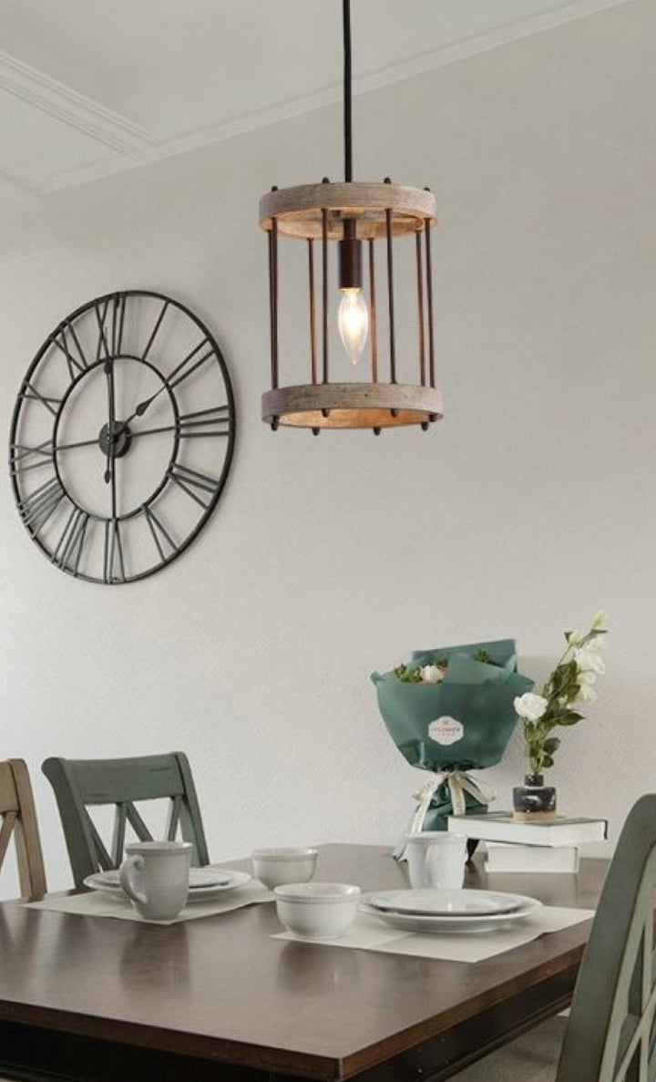 Rustic Cage Pendant Light