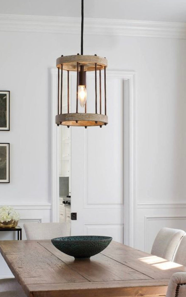 Rustic Cage Pendant Light
