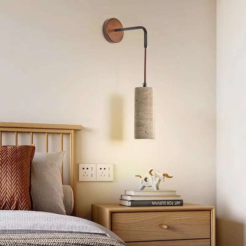 Travertine Wall Pendant Light