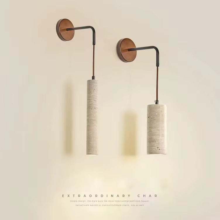Travertine Wall Pendant Light