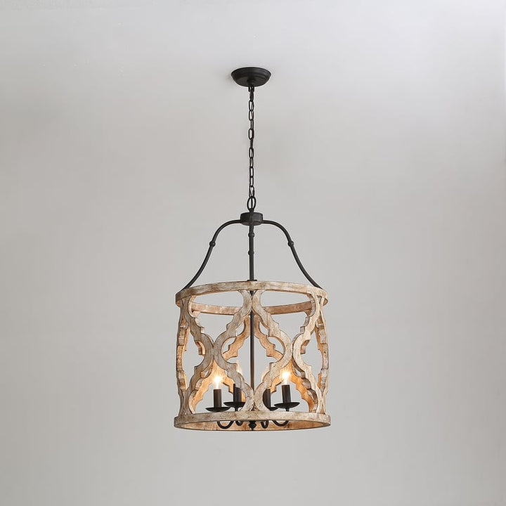 Rustic Pattern Frame Chandelier