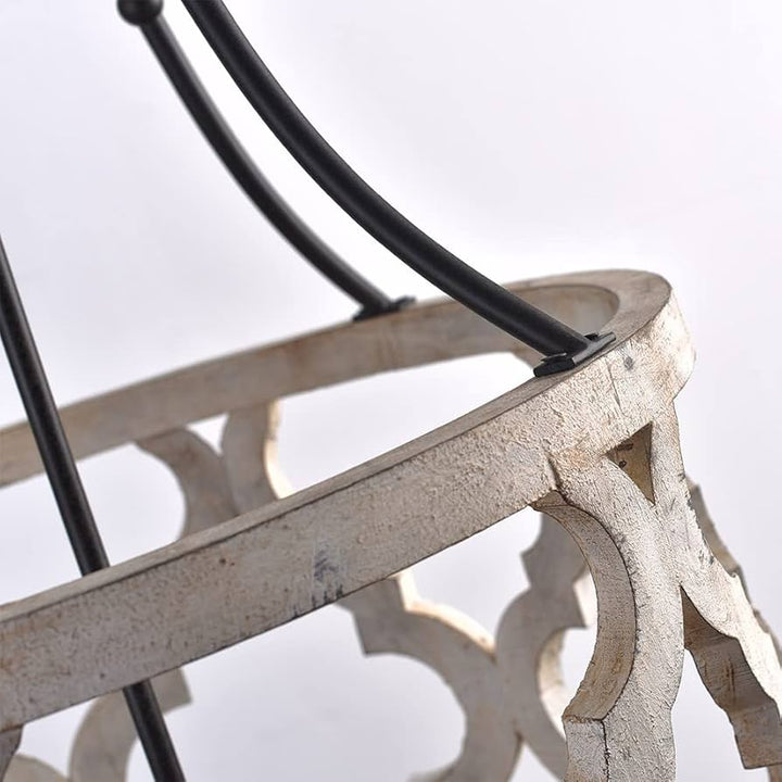 Rustic Pattern Frame Chandelier