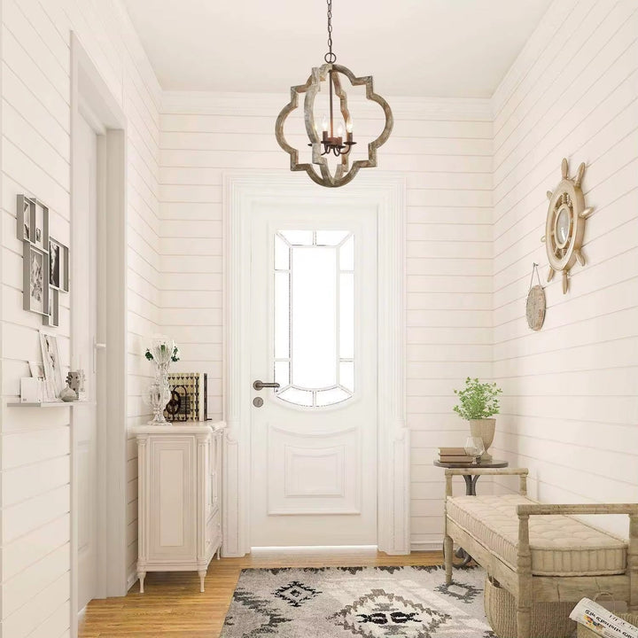 Rustic Quatrefoil Chandelier