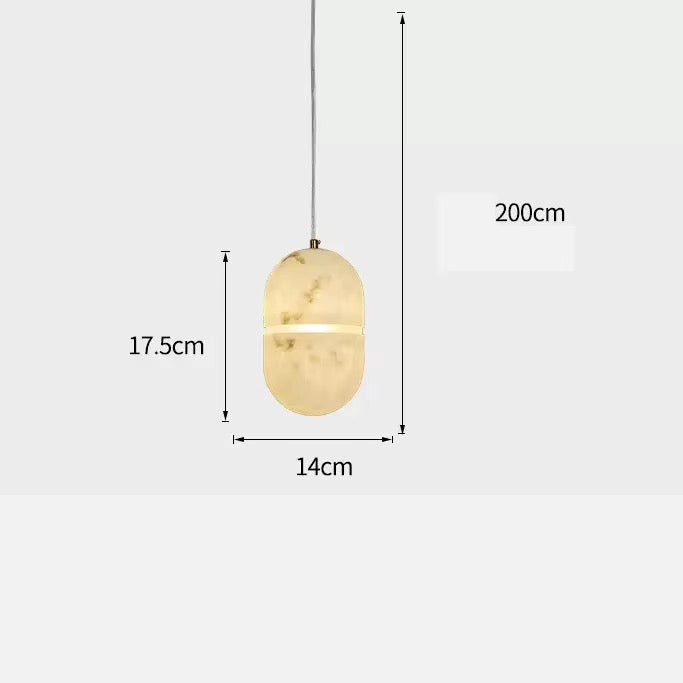 Modern Alabaster pendant light