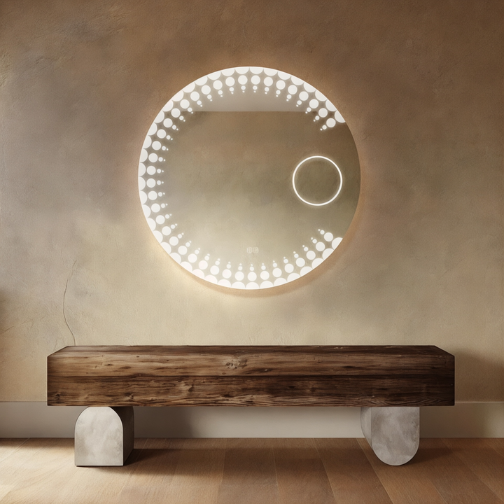 Orbit - LED Round Entryway Mirror