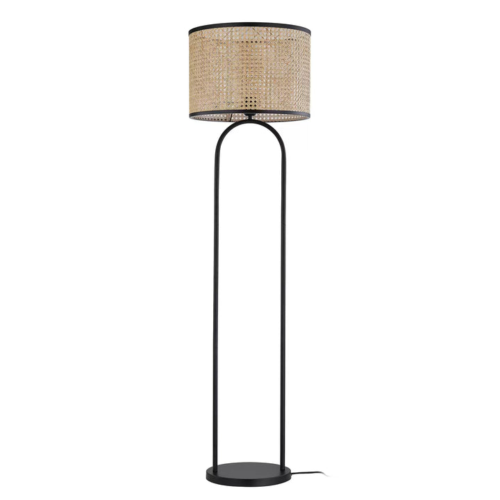 Contemporary Floor Lamp with Perforated Shade