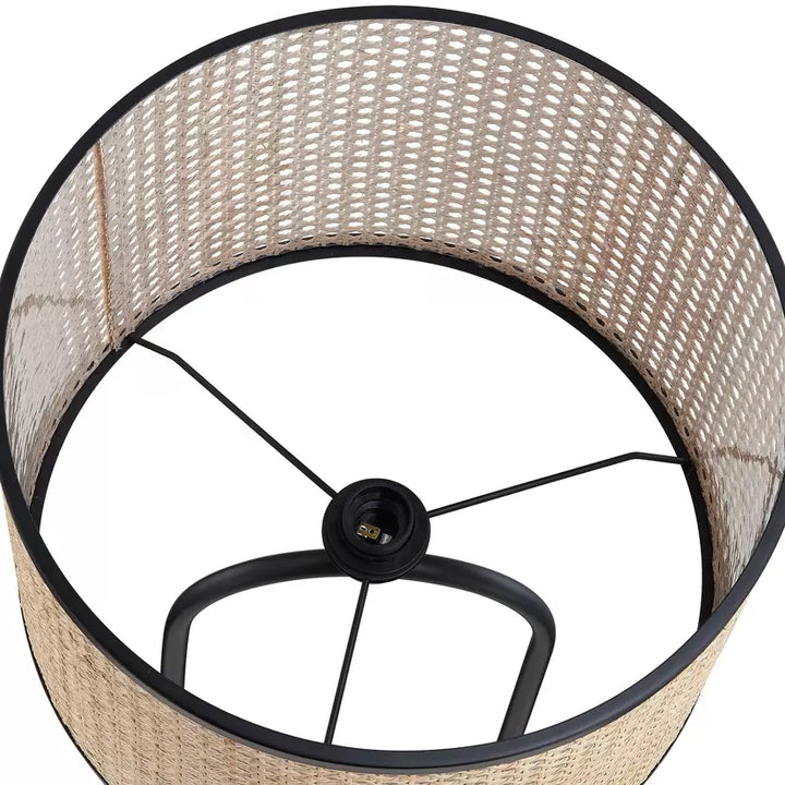 Contemporary Floor Lamp with Perforated Shade