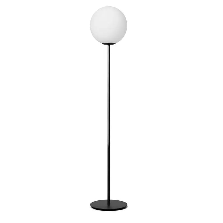 Modern Minimalist Floor Lamp with White Globe Shade