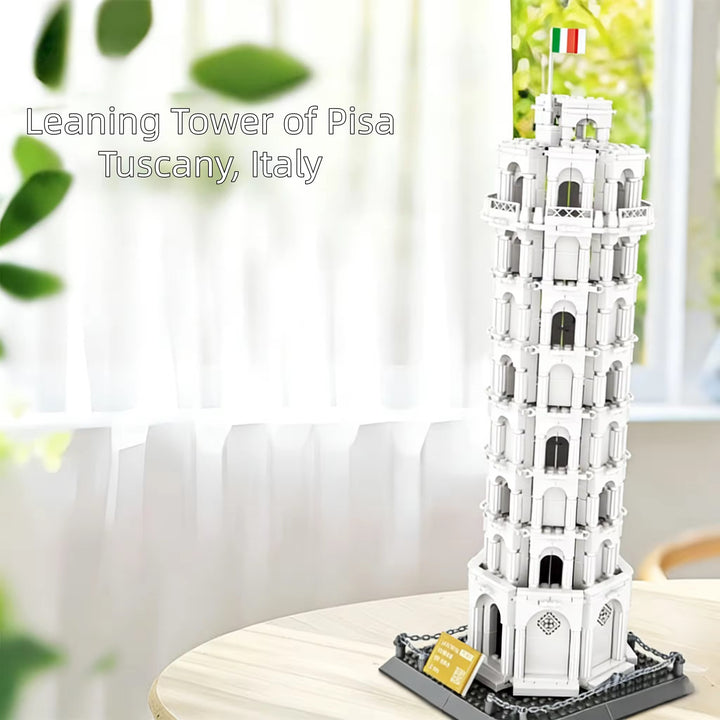 Leaning Tower of Pisa Building Blocks – Architectural Landmark Model (1334 Pcs)
