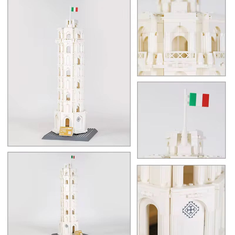 Leaning Tower of Pisa Building Blocks – Architectural Landmark Model (1334 Pcs)