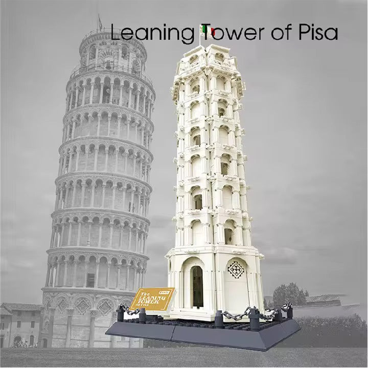 Leaning Tower of Pisa Building Blocks – Architectural Landmark Model (1334 Pcs)