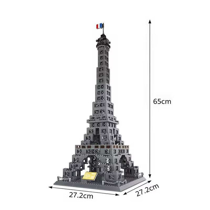 Eiffel Tower Building Blocks model kit with 976 pieces, detailed Paris landmark replica for creative building and display