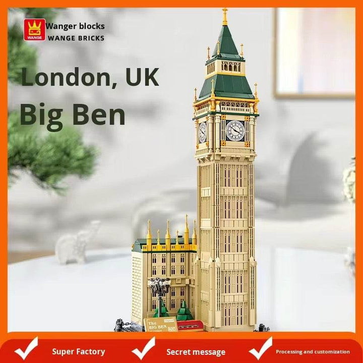 Big Ben Clock Tower Building Blocks – London Landmark Architecture Model (1095 Pcs)