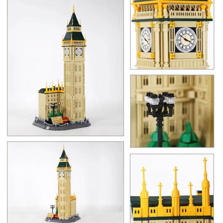 Big Ben Clock Tower Building Blocks – London Landmark Architecture Model (1095 Pcs)