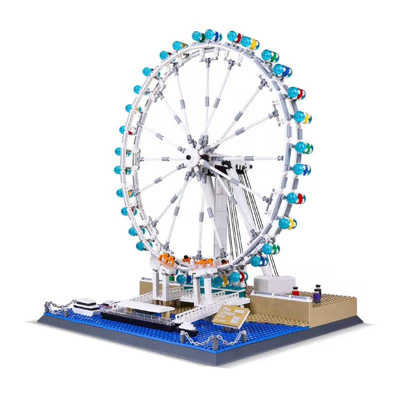London Eye Building Blocks Set – Famous London Ferris Wheel Architecture Model (1528 Pieces)