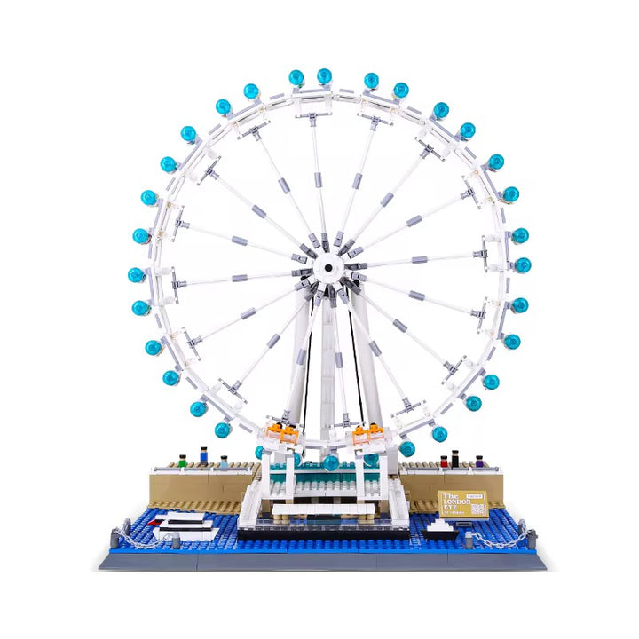 London Eye Building Blocks Set – Famous London Ferris Wheel Architecture Model (1528 Pieces)
