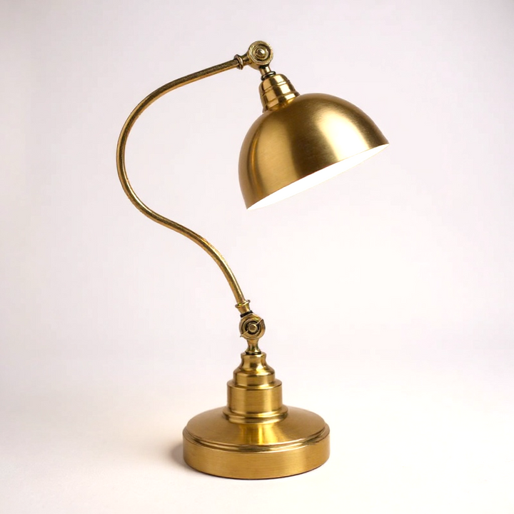 Vintage Brass Desk Lamp