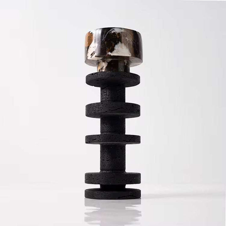 Modern Marble Candle Holder Set of 2