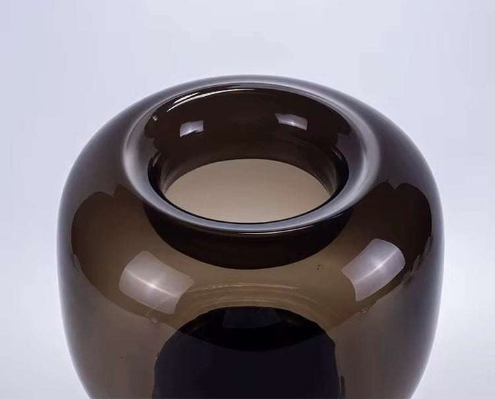 Smoked glass dome Vase set of 2