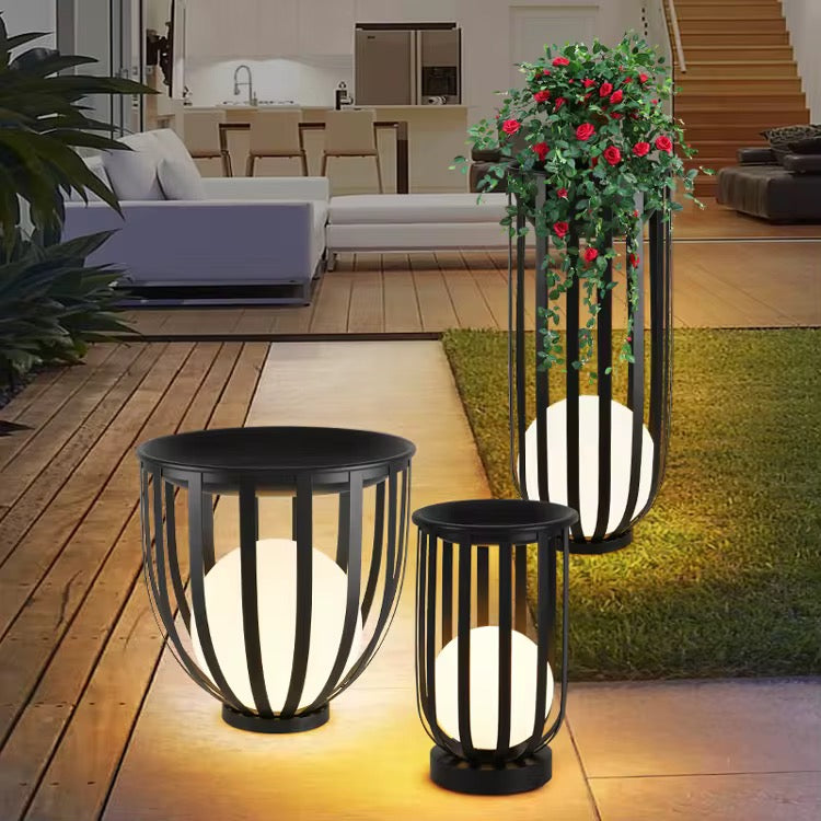 Solar or Direct Electricity Outdoor Garden Lantern Light