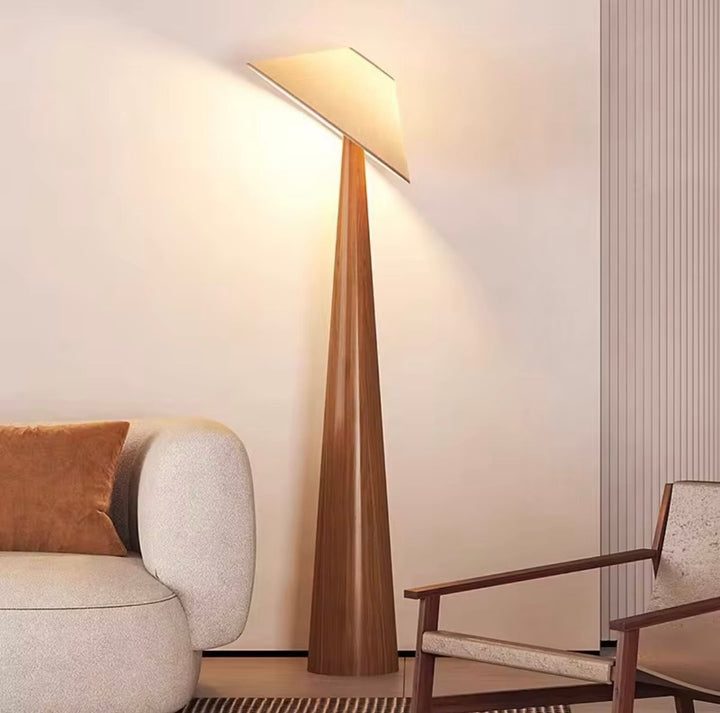 Metal Base Sculptural Floor Lamp