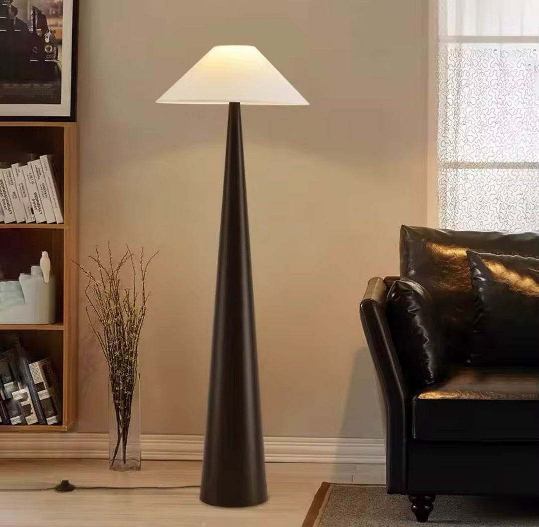 Metal Base Sculptural Floor Lamp