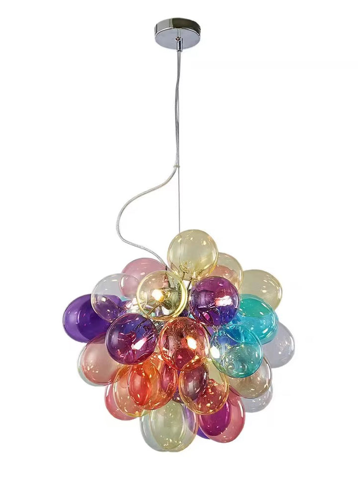 Colorful Glass Globe Chandelier