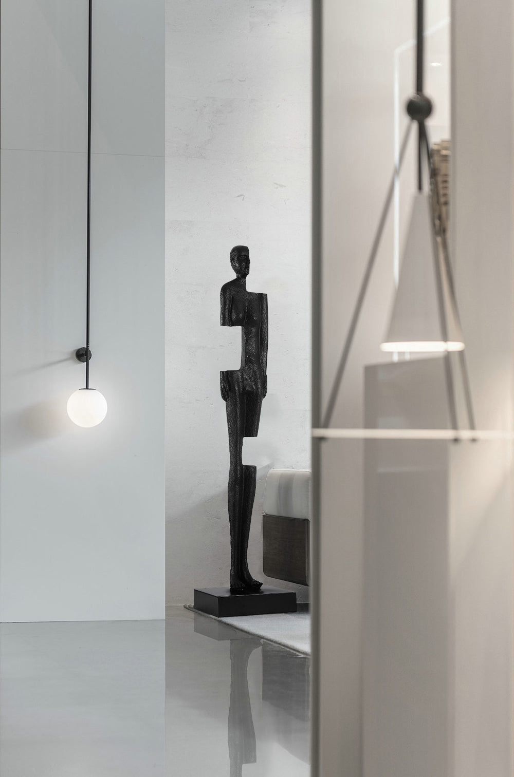 Modern Abstract Sculpture Lamp