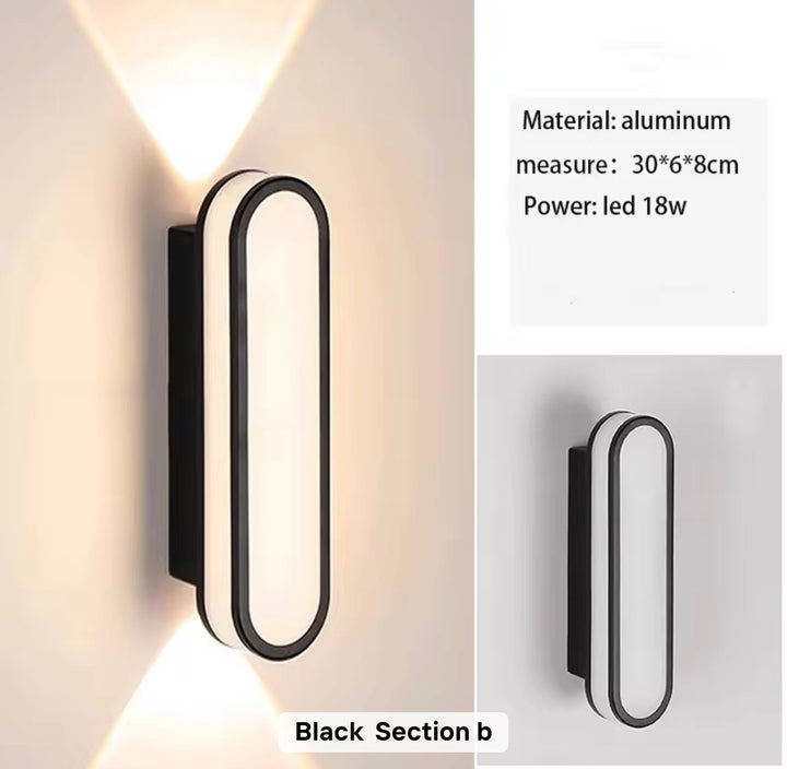 Oval LED Outdoor Sconce
