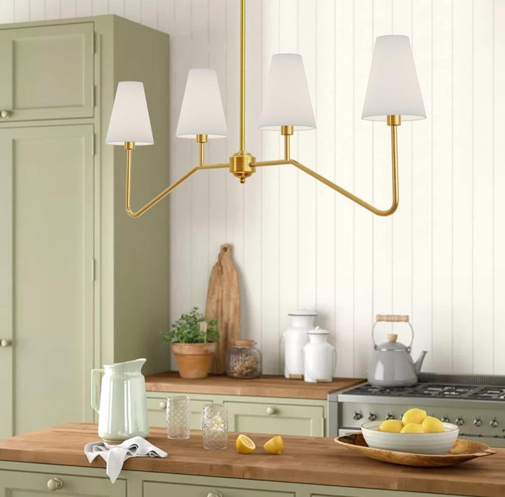Modern 4-Light Chandelier